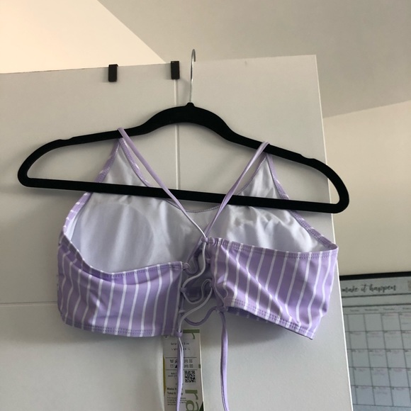 Purple stripped Halara bikini top - Picture 2 of 2